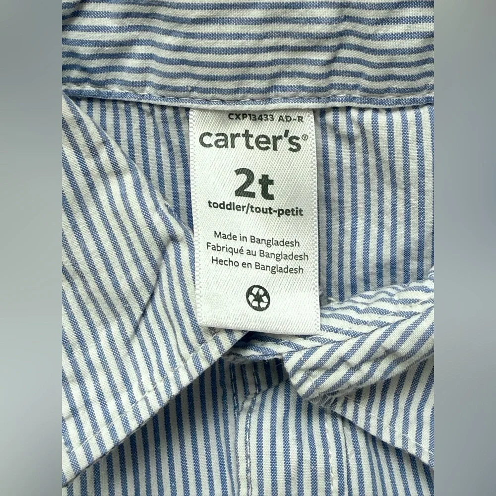 👔 Carter’s Toddler Button-Down Shirt — Size 2T